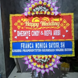 Papan Bunga Wedding - PW11